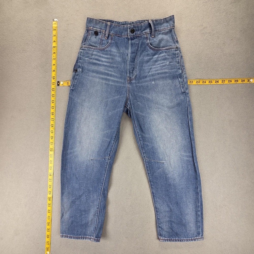 G-Star Raw Jeans Womens C-Staq 3D Boyfriend Crop High Rise Relaxed Fits 26x21‎